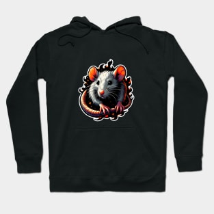 Half body rat vector urban street art style Hoodie